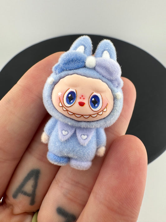 NOVELTY Mini Blue & Purple Labubu Figurine